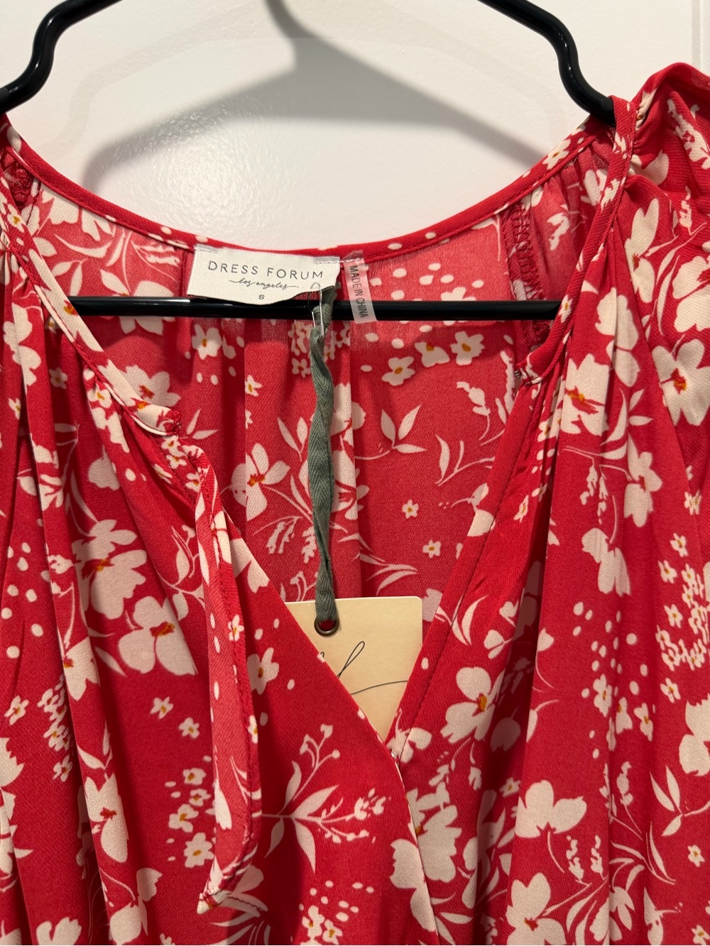 Pink Floral Ruffle Dress - Picture 2 of 5
